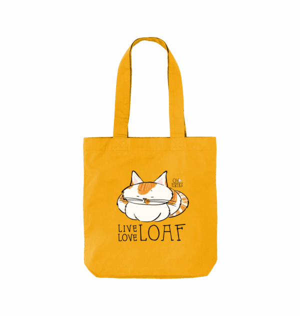 Oh Erik – Live Love Loaf – Organic Cat Tote Bag