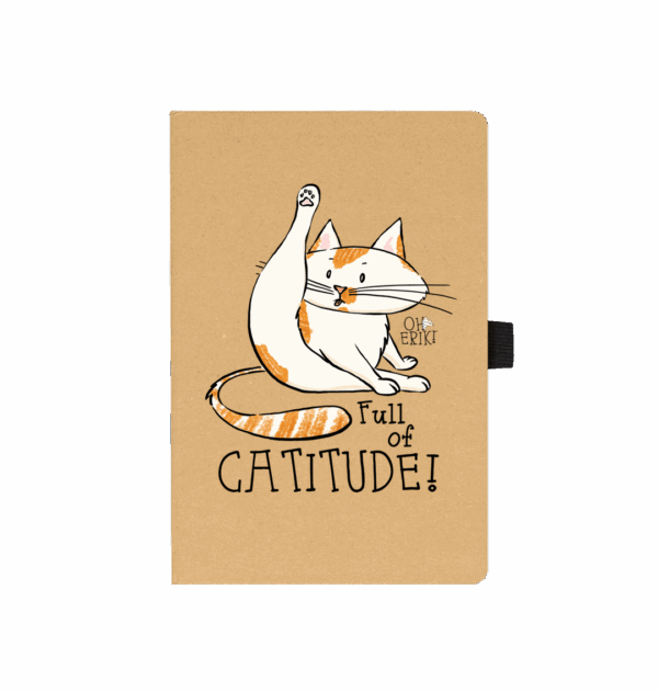 Oh Erik - Full Of Catitude - Cat Paper Notebook