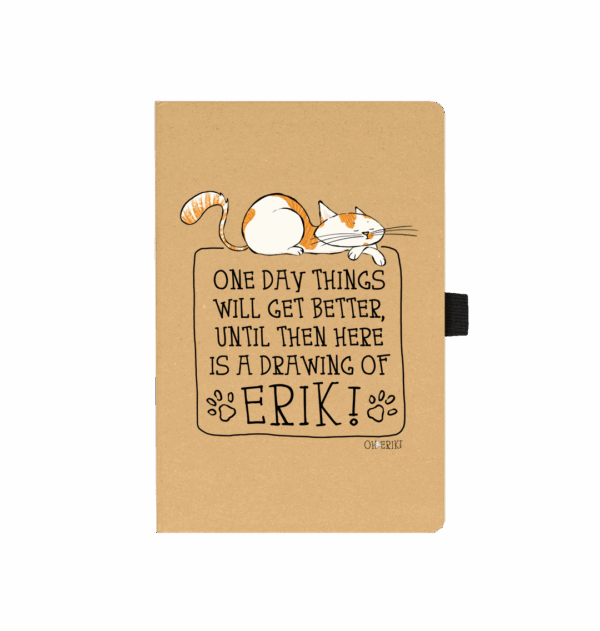 Oh Erik - One Day - Cat Paper Notebook