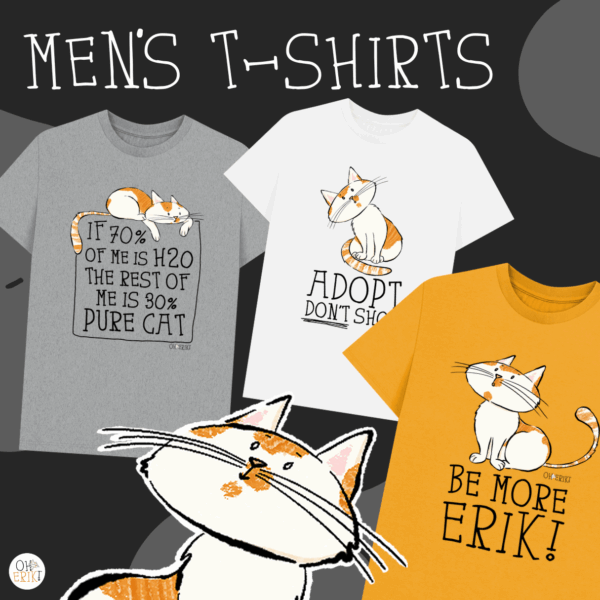 Mens Cat T-shirts
