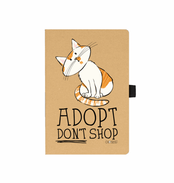 Oh Erik – Adopt Dont Shop – Cat Paper Notebook