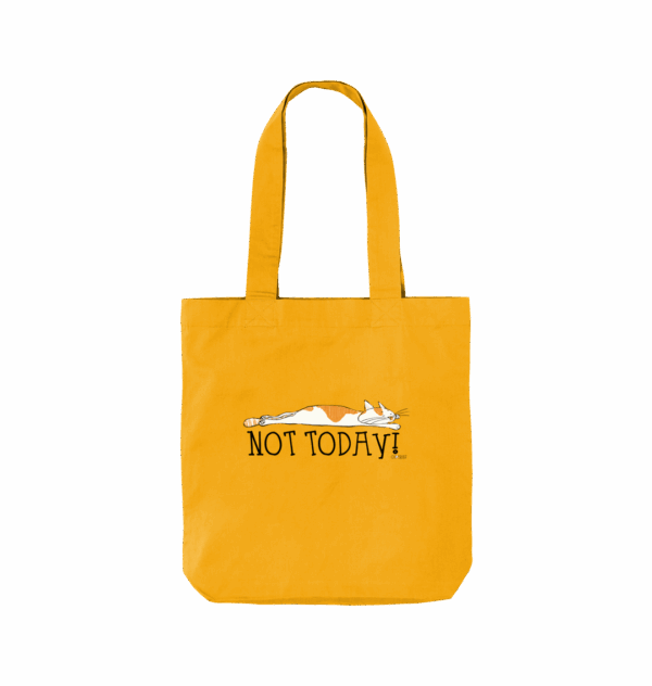 Oh Erik – Not Today – Organic Cat Tote Bag