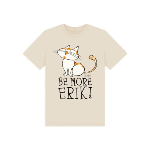 Oh Erik - Be More Erik - Kids Organic Cotton Cat T-Shirt