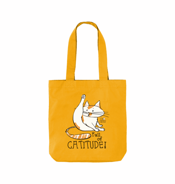 Oh Erik - Full of Catitude - Organic Twill Cat Tote Bag