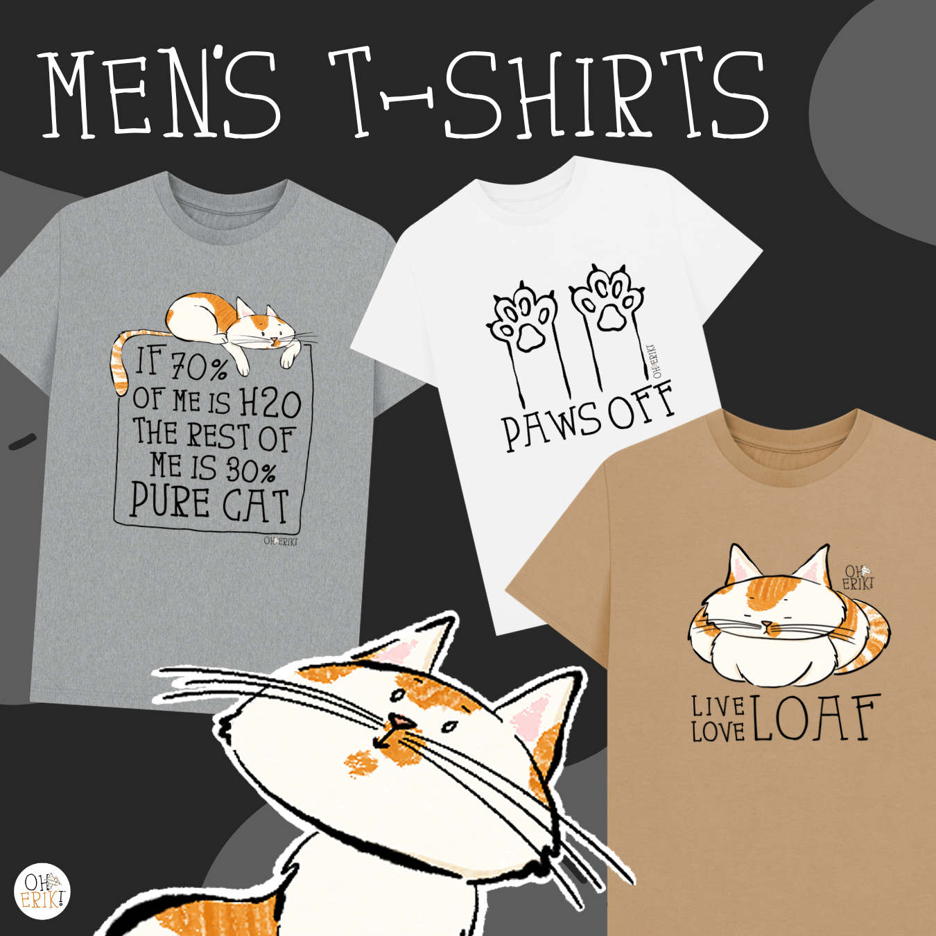 Mens Cat T-shirts