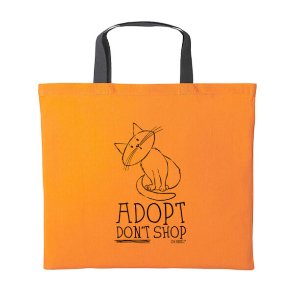 Cat Tote Bag – Adopt Dont Shop - Short Handle