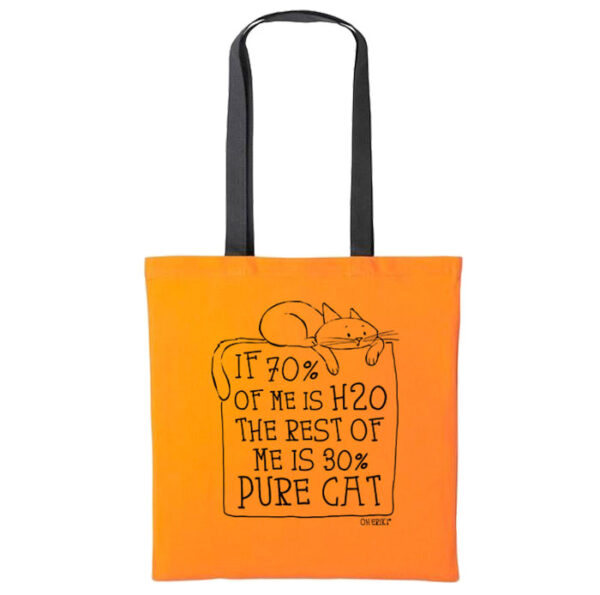 orange cat tote bag - H20