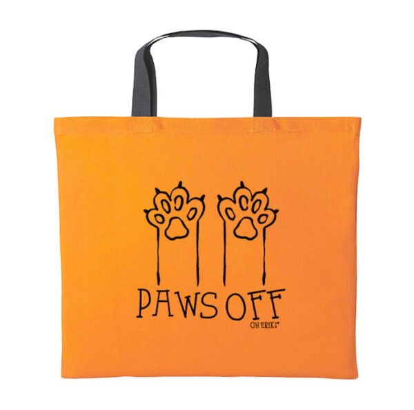 Cat Tote Bag – Paws Off - Short Handle