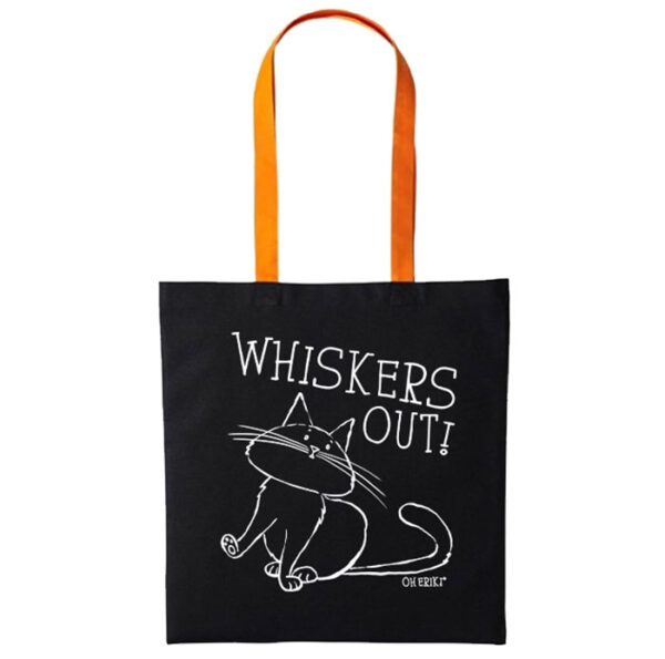 Cat Tote Bag – Whiskers Out - Image 2