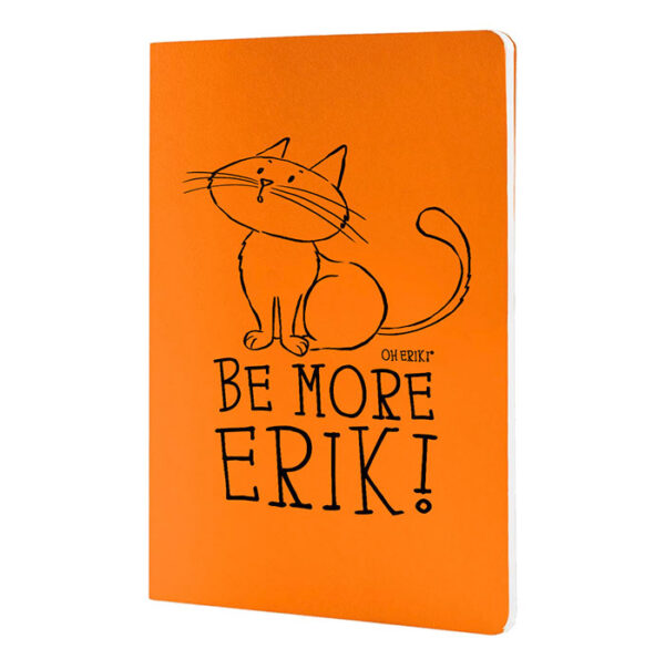 orange cat notebook - be more erik