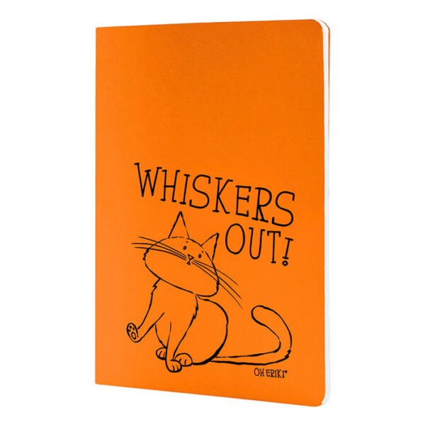 Cat Paper Notebook - Whiskers Out