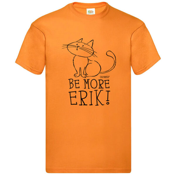 orange cat short sleeved t-shirt - be more erik