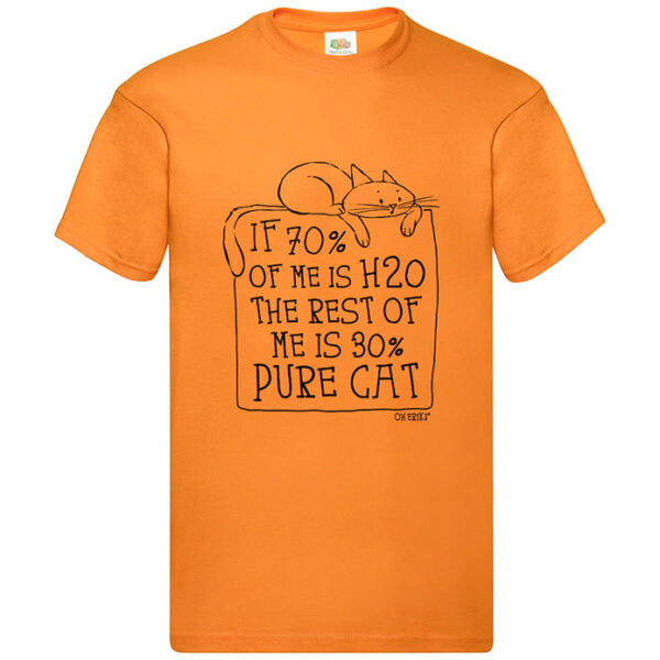 Cat T-Shirt - H20 - Mens Cotton