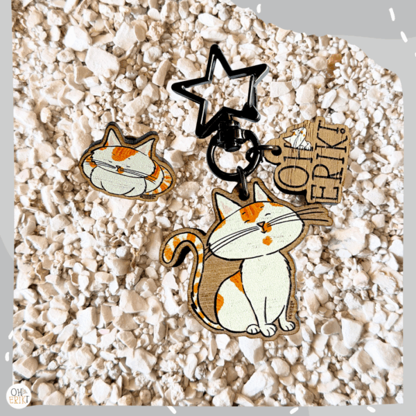 cat-keyring-pinbadge-set