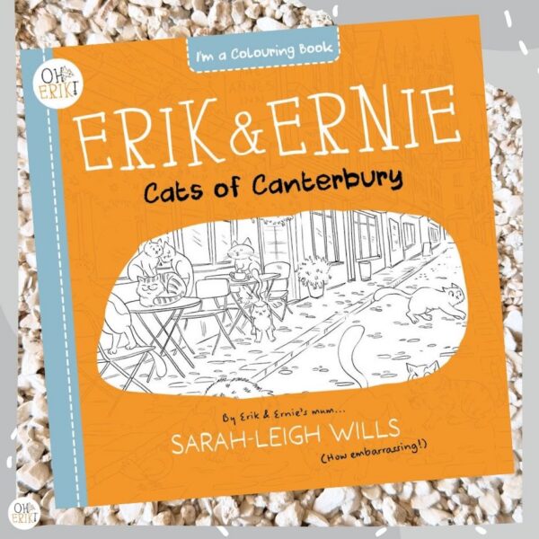 cat Canterbury colouring book