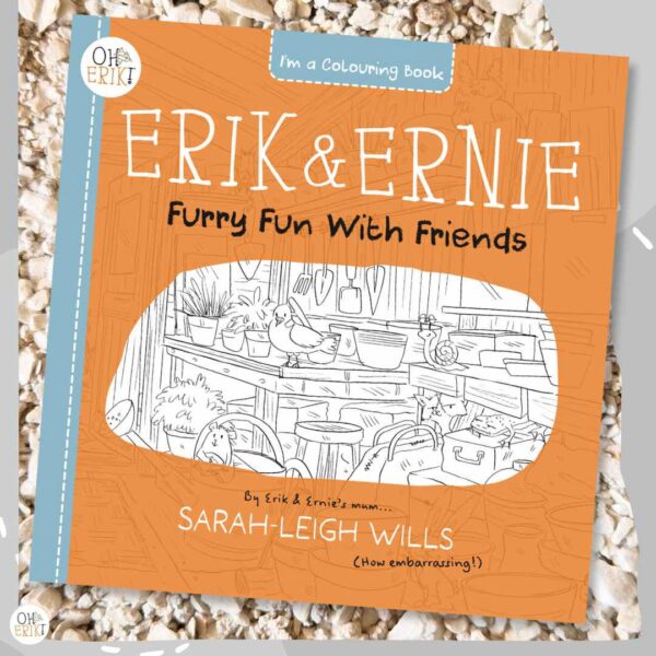 Erik & Ernie Furry Fun With Friends cat colouring book