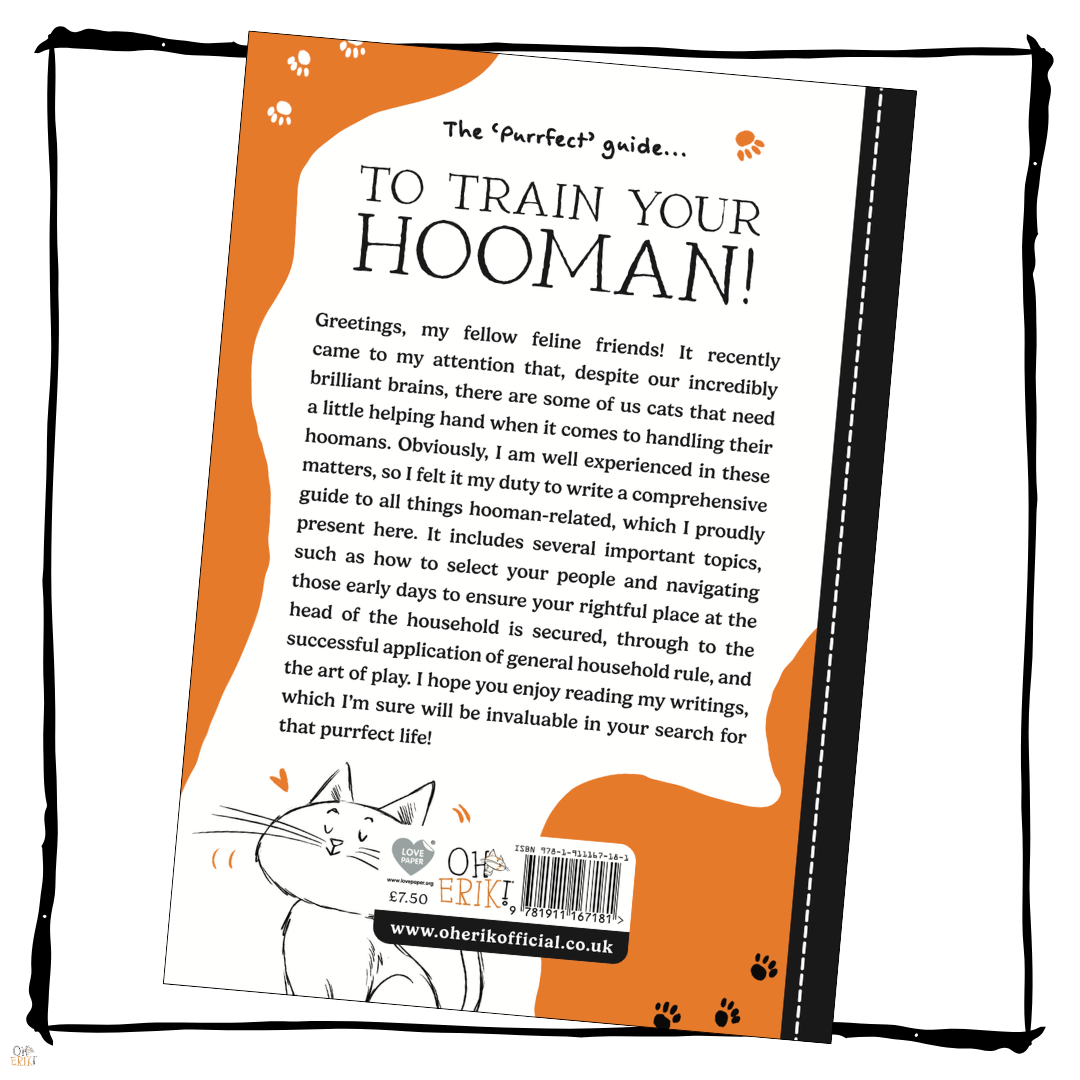 Oh Erik How to Train Your Hooman humorous cat book