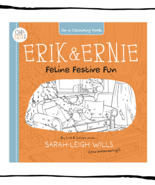Oh Erik Feline Festive Fun Christmas cat colouring book