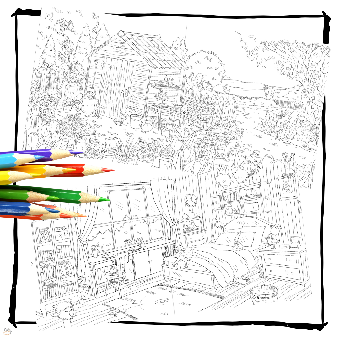 Erik and Ernie Furry Friends Colouring Fun Book