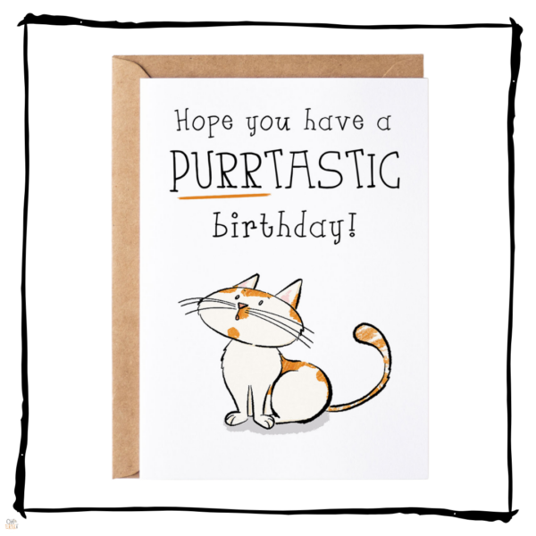 Purrtastic Birthday Cat Card