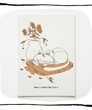 cat art print