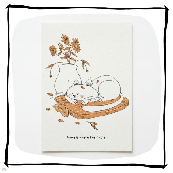 cat art print