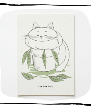 cat art print