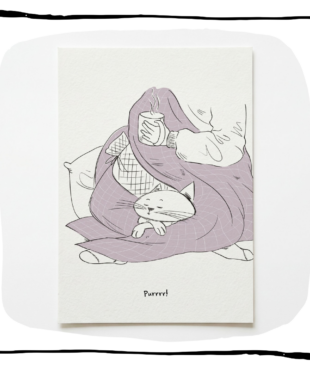 cat art print