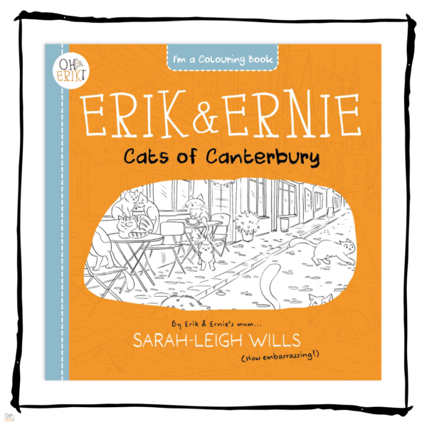 Oh Erik Cats of Canterbury Colouring Book