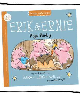 Erik and Ernie Pigs Party paperback birthday storybook